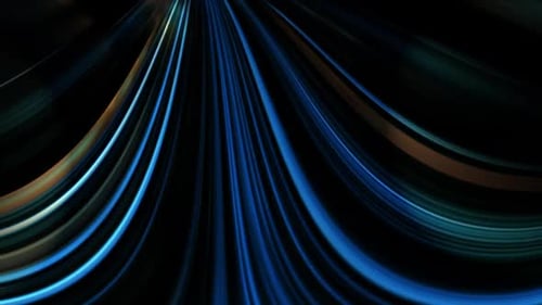 Abstract Light Speed Warp Tunnel Background Loop