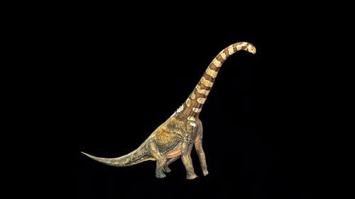 Animated Dinosaur with Moving Neck