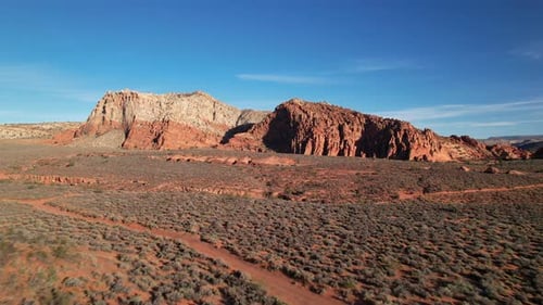 Rugged Red Rock Formations in the Utah Desert