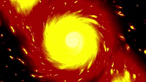 Abstract Fiery Swirling Vortex Energy Background