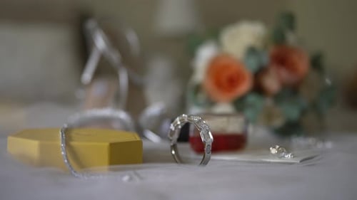 Wedding Jewelry and Accessories Close Up