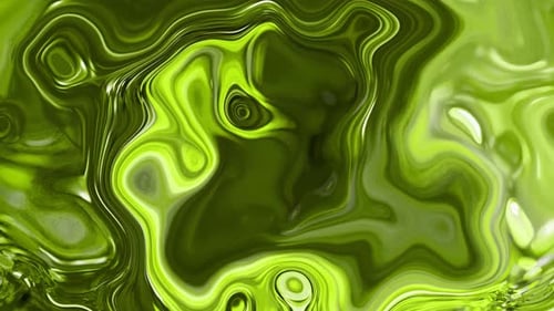 Abstract Fluid Green Liquid Wave Motion Background