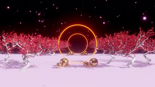 Cherry Blossom Sakura Tunnel 02 4k