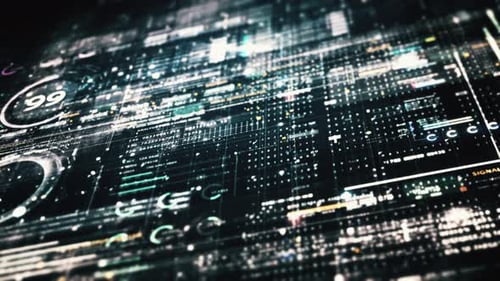 Advance Data Matrix Simulation UI Background 06