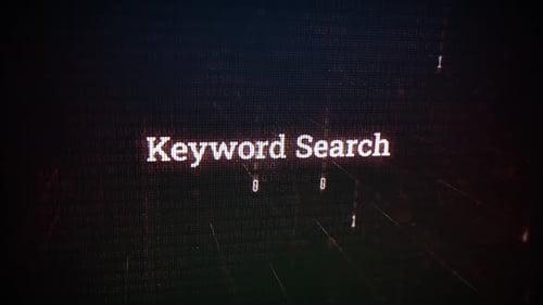 Recherche par mot clé sur un message d'écran numérique sur des écrans d'ordinateur V02