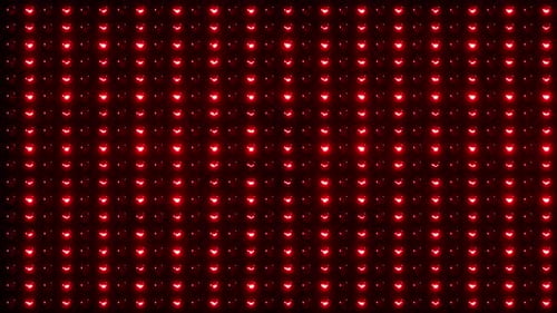 Geometric Grid of Red Pulsating Lights Loop Background