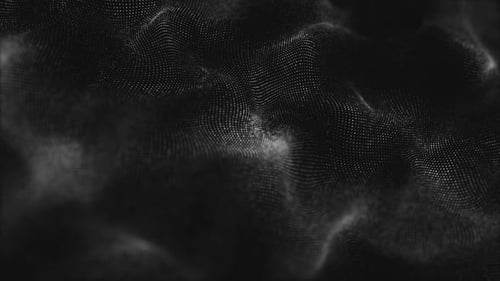 Abstract Digital Wave Particle Motion Background