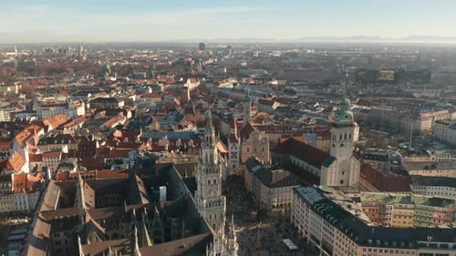 AS Marienplatz and Frauenkirche in Munich Germany