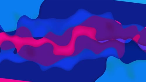 Abstract Fluid Wavy Shapes Animated Background