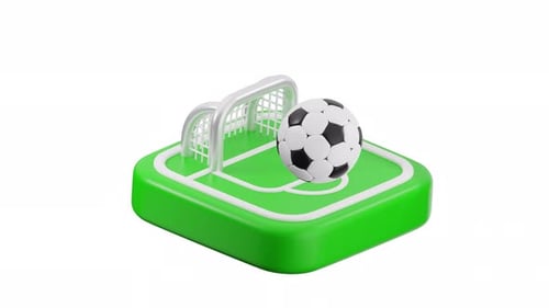 3d Icon Animation Football