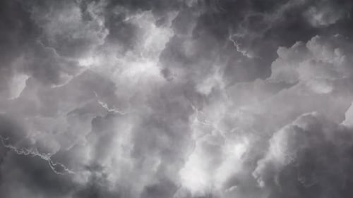 view of fly into the cloud storm