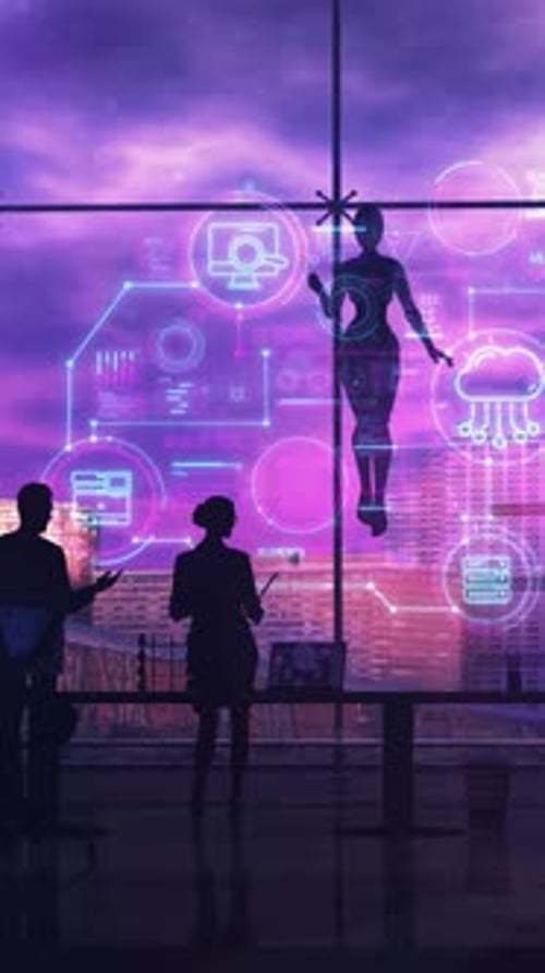 AI and Corporate Data Holographic Interface