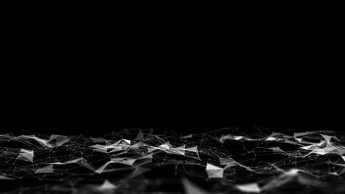 Neon Waves In A Digital Landscape