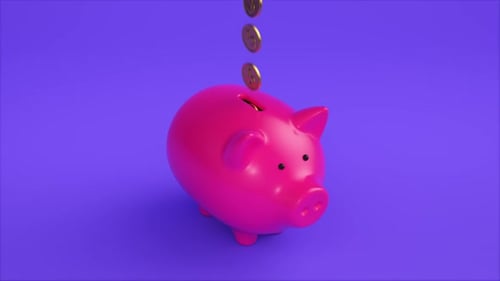 Falling Coins Into the Piggy Bank Loop