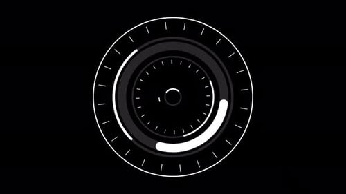 Abstract Geometric Circular Progress Indicator Loop