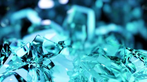 3D Diamond Background | Shimmering Clean Gem Loop