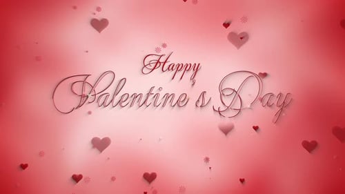 Elegant Valentine's Day Title Reveal with Hearts