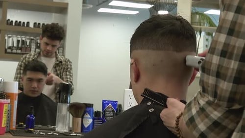 Haircut and Style at the Barber Shop