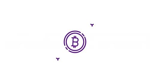 Animiertes Blockchain-Symbol