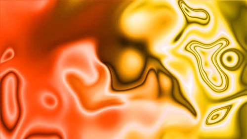 Fluid Abstract Glowing Orange Yellow Background Loop
