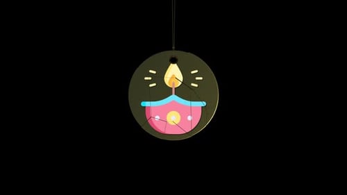 Diwali Oil Lamp Animation