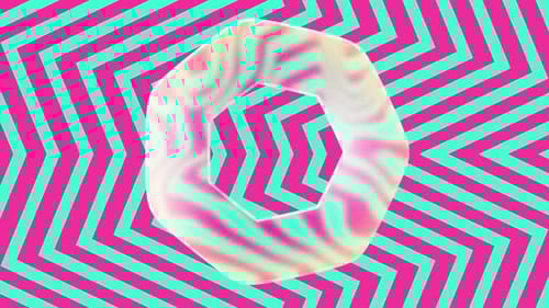 Minimalist Abstract Animated Pink And Green Background