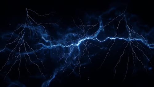 Dynamic Electric Lightning Energy Flash Overlay