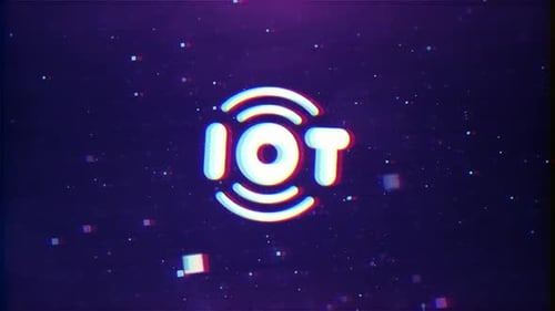 Iot Icon On Circuit Tech Background