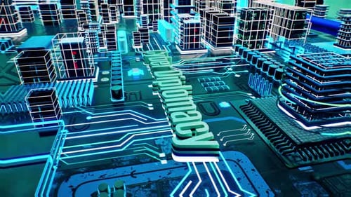 Cyber Diplomacy Digital City Network Intro Animation