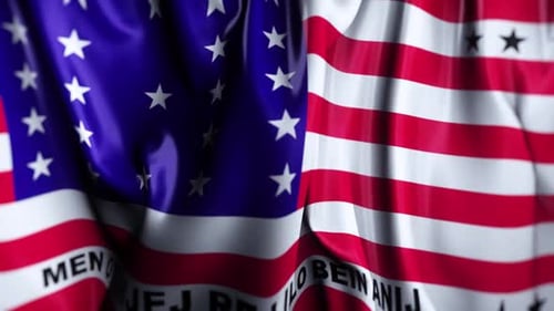 Waving American Flag Background for National Celebrations