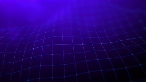 Abstract seamless loop of mesh glowing blue pink purple dot futuristic digital luxurious sparkling w