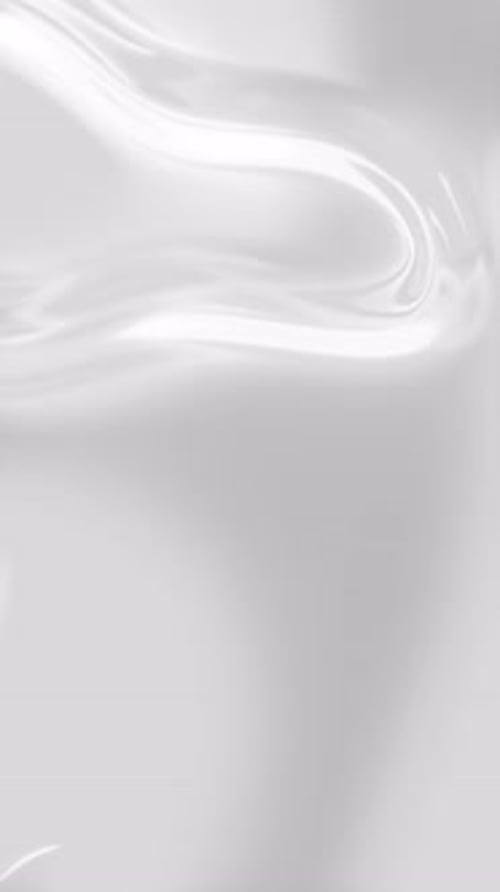 White milk, water drop or oil reflection surface, ripples. Liquid pattern, moving glossy shapes.