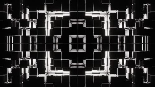 Black And White Square Strobe Background Vj Loop In HD