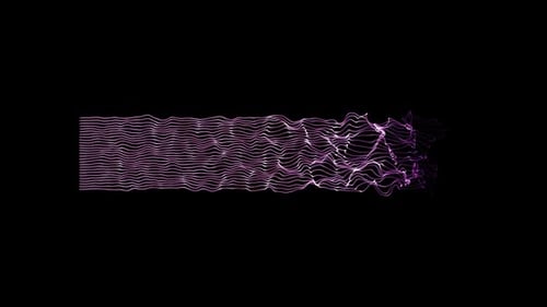Dynamic Abstract Wavy Lines Particle Reveal