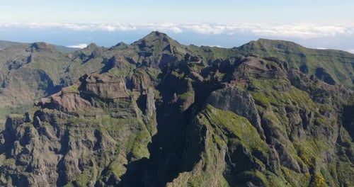 Still Images Capturing The Stunning Landscape Of Pico Do Areeiro In Madeira, Portugal