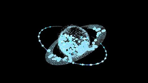 Interface Collection: Loop out of disruption of a rotating planet with ring with elements passing th