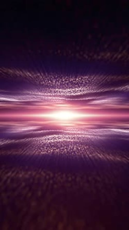 Abstract Glowing Particle Wave Flow Background Loop