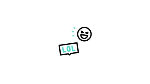 Animiertes Meme-Symbol