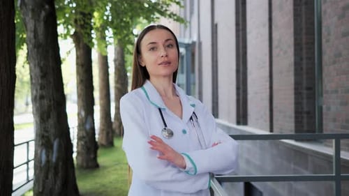 Professional Medical Worker Gynaecologist Paediatrician or Pharmacist Portrait