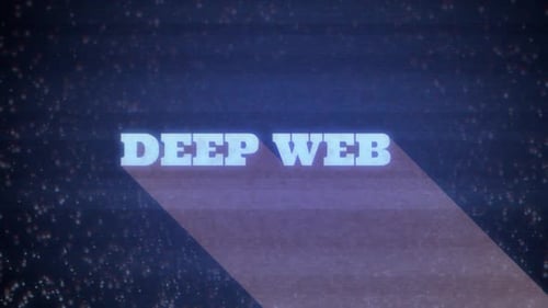 Deep Web Glitch Text Title Animation