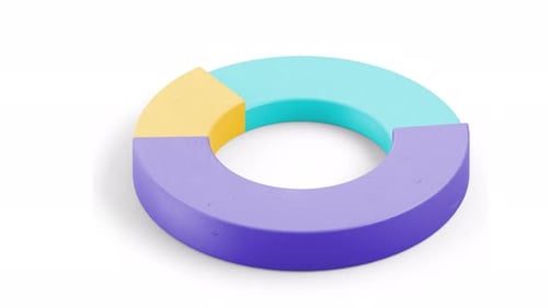 Animación colorida de gráficos de anillos para visualización y análisis de datos