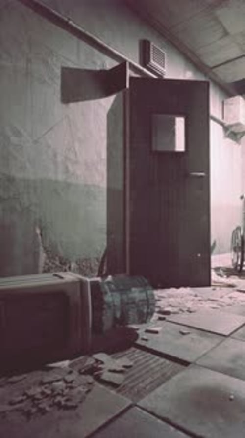 Cluttered Room in Abandoned Hospital