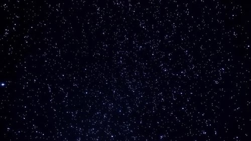 Ciel nocturne rempli d'étoiles bleues scintillantes sur fond d'espace lointain