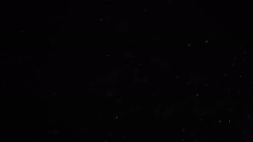 Abstract Background with Floating White Particles and Logo