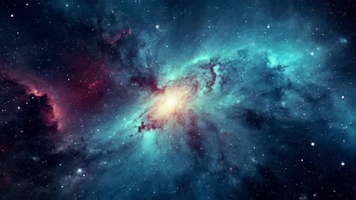 Vibrant Cosmic Nebula Space Journey Background