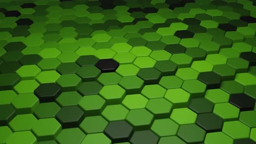 Grüner sechseckiger Wellenschleifenhintergrund