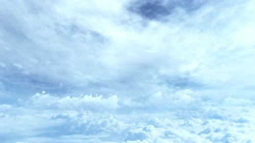 Nuages blancs en timelapse 4k se déplaçant dans le ciel bleu