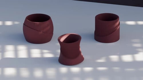 Vases Loop 3D Morph Animation