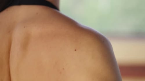 Close Up of Bare Back and Shoulders