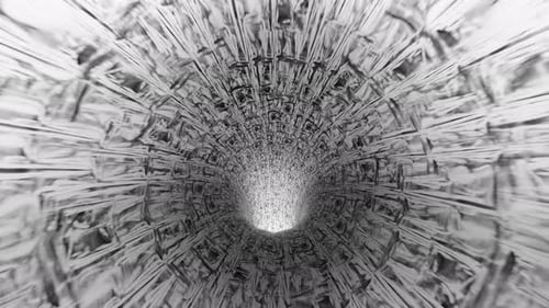 White Abstract Background Diamond Tunnel Backdrop 4k Resolution 60 Fps